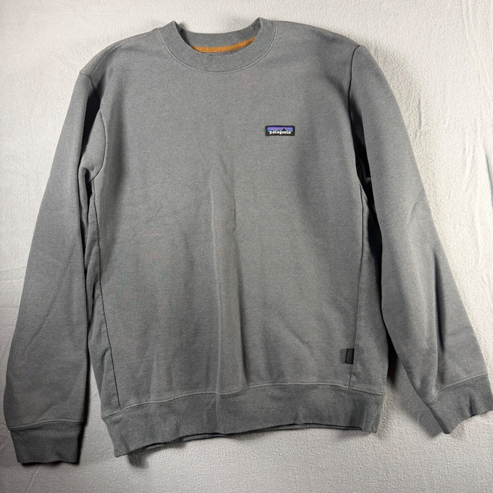 Patagonia Uprisal Crew Sweatshirt Mens Medium Gray Logo Pullover 39627 Outdoor